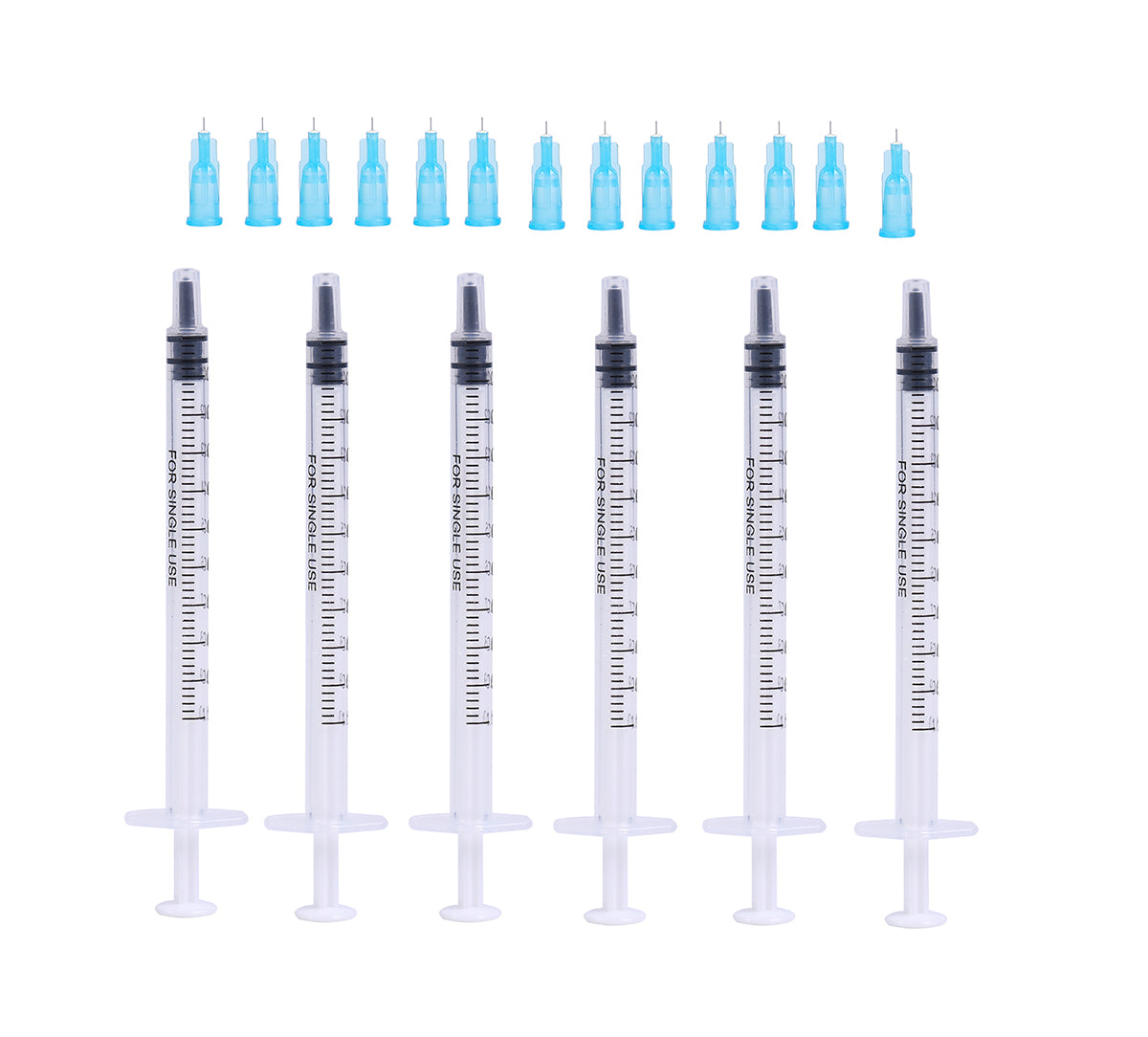 1ml Syringes + 34G 2.5MM Thinner and Painless Injection Needles Sharp Pointed Needles Disposable Needle for Mesotherapy
