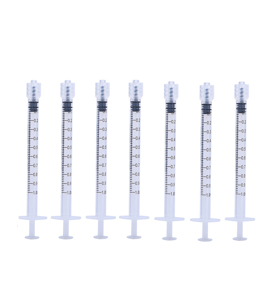 1ml/1cc Luer Lock Syringes For Medical, Laboratory, Daily Use Sterile Individually Packaged Not Include Needles
