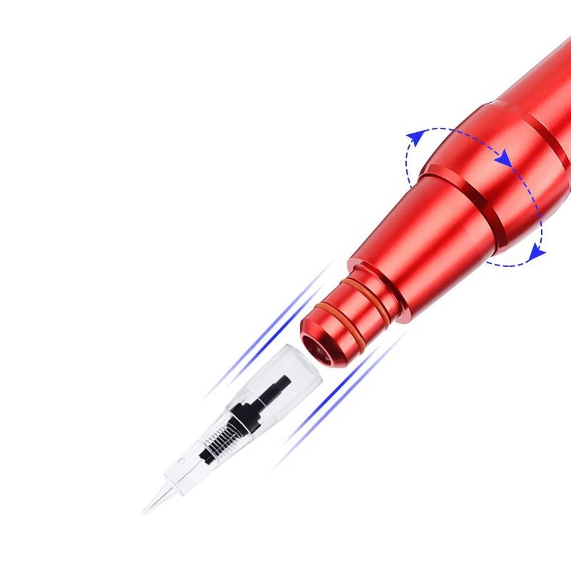20pcs Disposable Sterilized Tattoo Cartridge Needles Permanent Makeup Pen Machine Flat Tips Eyebrows Lips