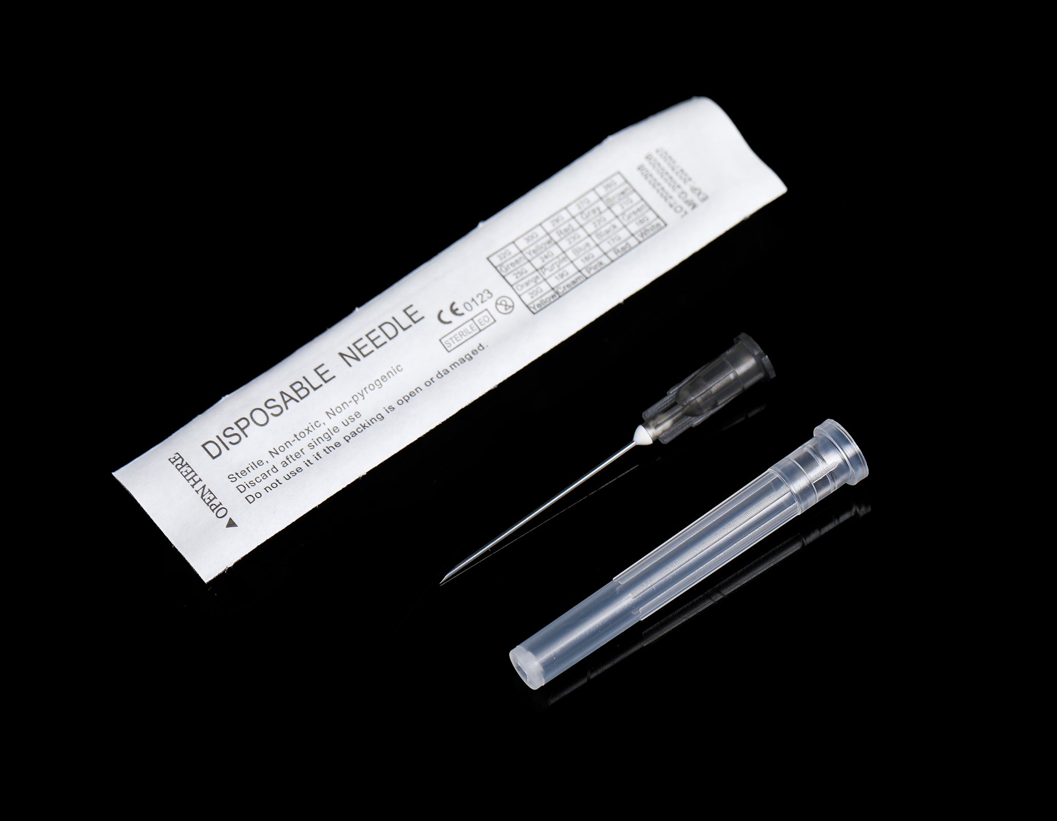 22G 38MM Sterile Needles 100pcs Sterile Needle Injection Needle Individually Wrapped-ANTONMOVE LIFE