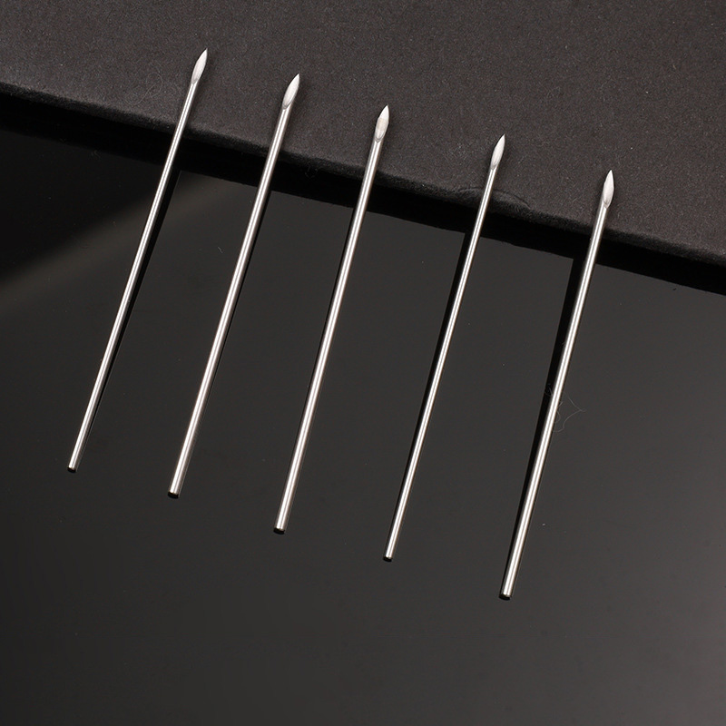 Blue Genie Body Piercing Needles 50/100pcs 14g 16g 18g Stainless Steel Disposable Ear Nose Navel Nipple Lip Piercing Needle