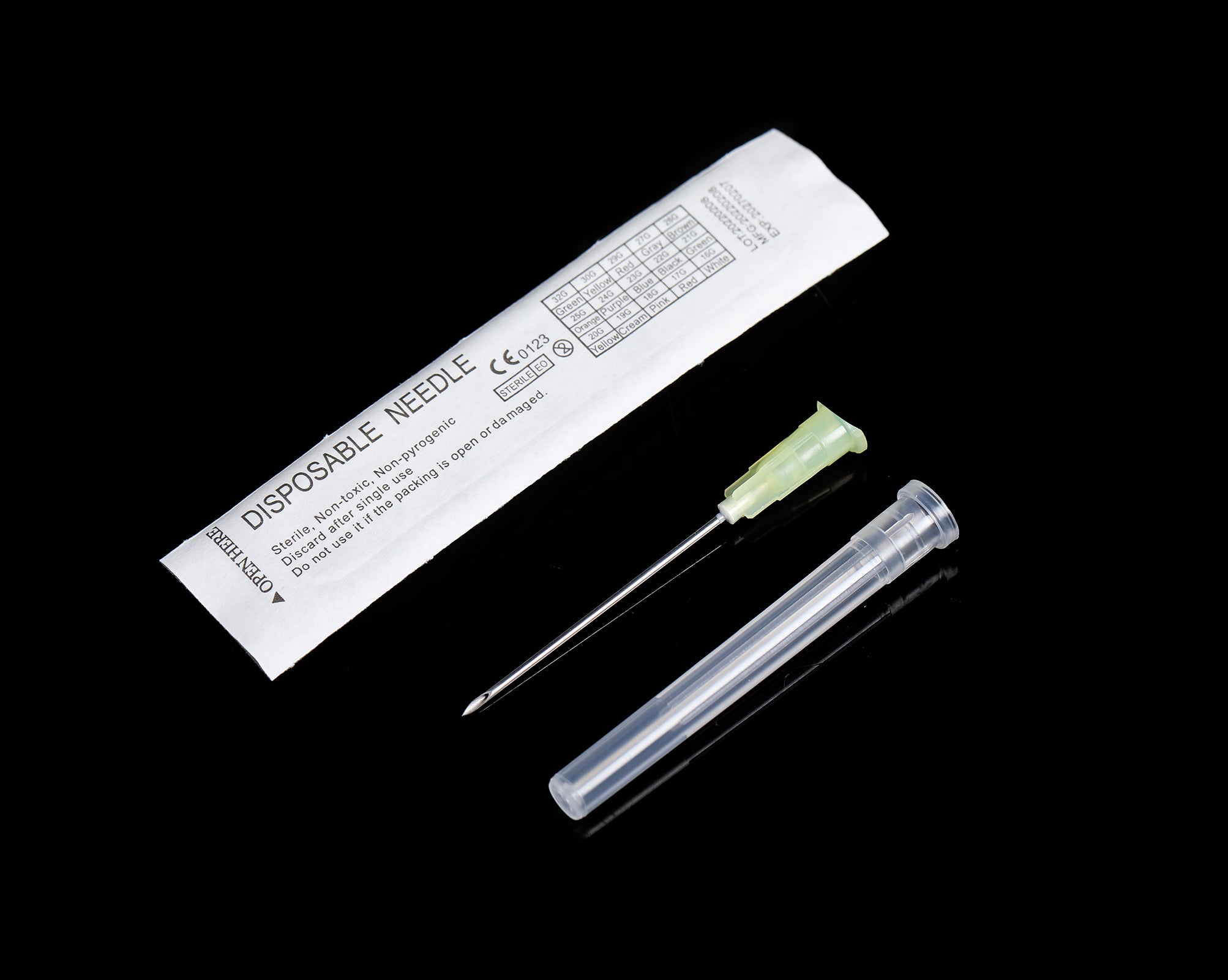 19G 38MM Sterile Needles 100pcs Injection Needle Sharp Disposable Needle Individually Wrapped