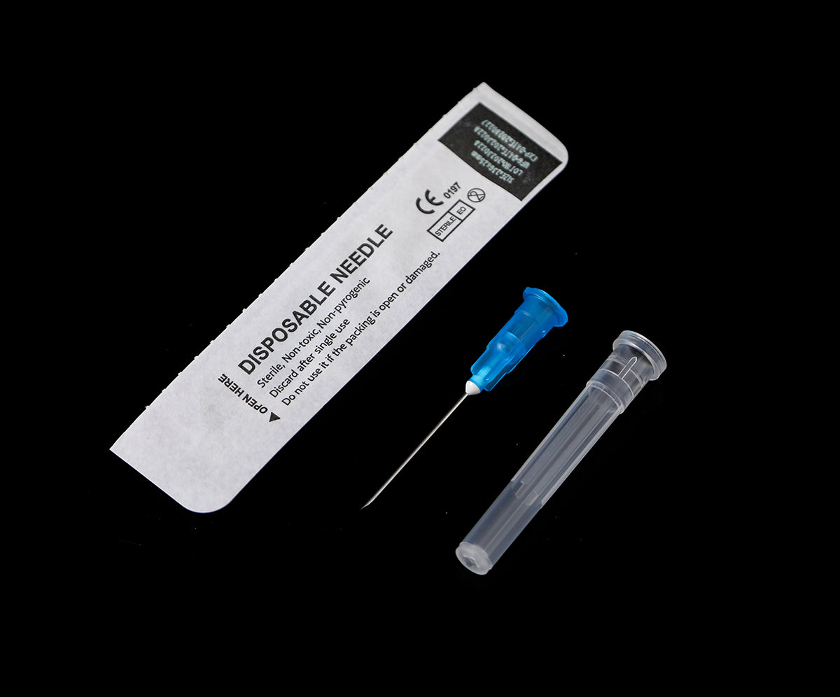 3ml/cc | 1 Inch with 23GA, Plastic Measuring Tool + 25 Free Pre-inj Wipes | Individually Sealed Lab Supplies | Multiple Uses