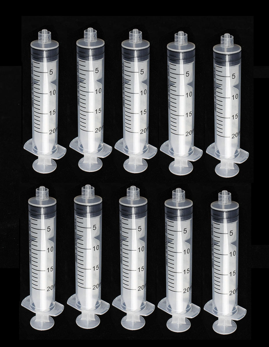 20ml/cc Sterile Syringes Plastic Disposable Injector Syringe Luer Lock Syringes Individually Packaged