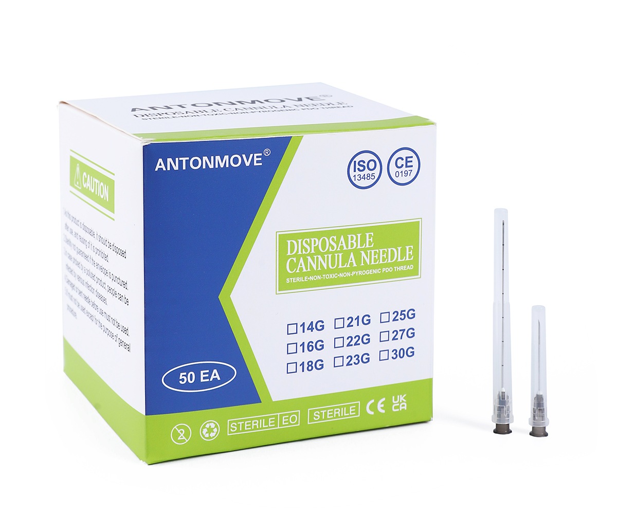 Cannula Needles Upgrade Packaging 50pcs/box Disposable Blunt Tip Needle14G 16G 18G 20G 21G 22G 23G 25G 27G 30G Uric Acid Facial Filling Nose