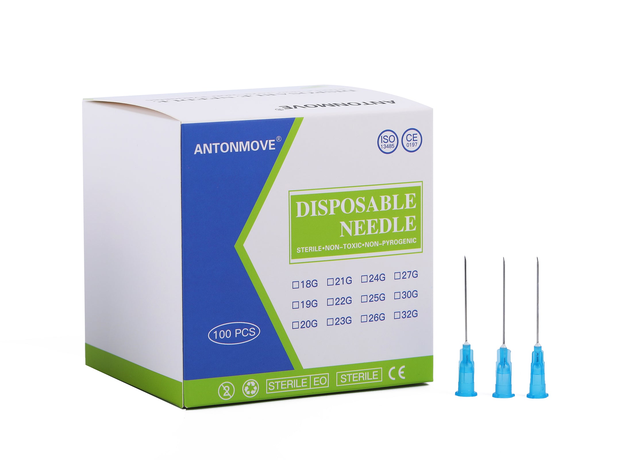 23G 25MM 30MM 38MM Needles 100pcs Sterile Needle Stainless Steel Injection Needle Individually Wrapped