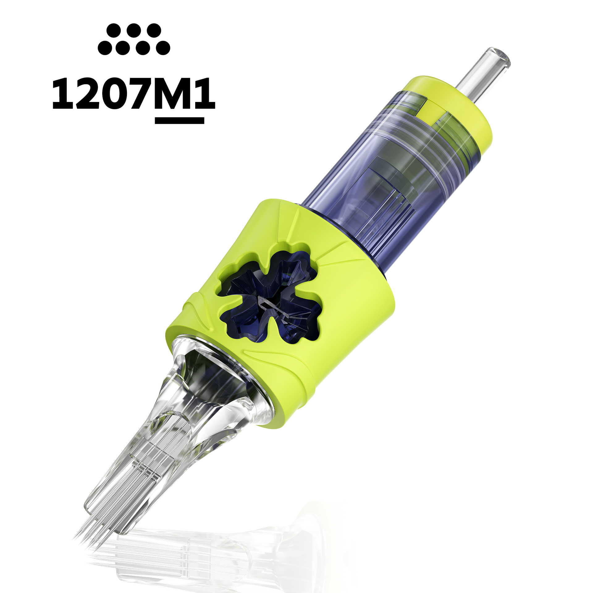 10PCS Mixed Size Steriled Transparent Tattoo Cartridge Needles Needles with Membrane Safety Cartridges for Tattoo Pen Disposable Tattoo Needle