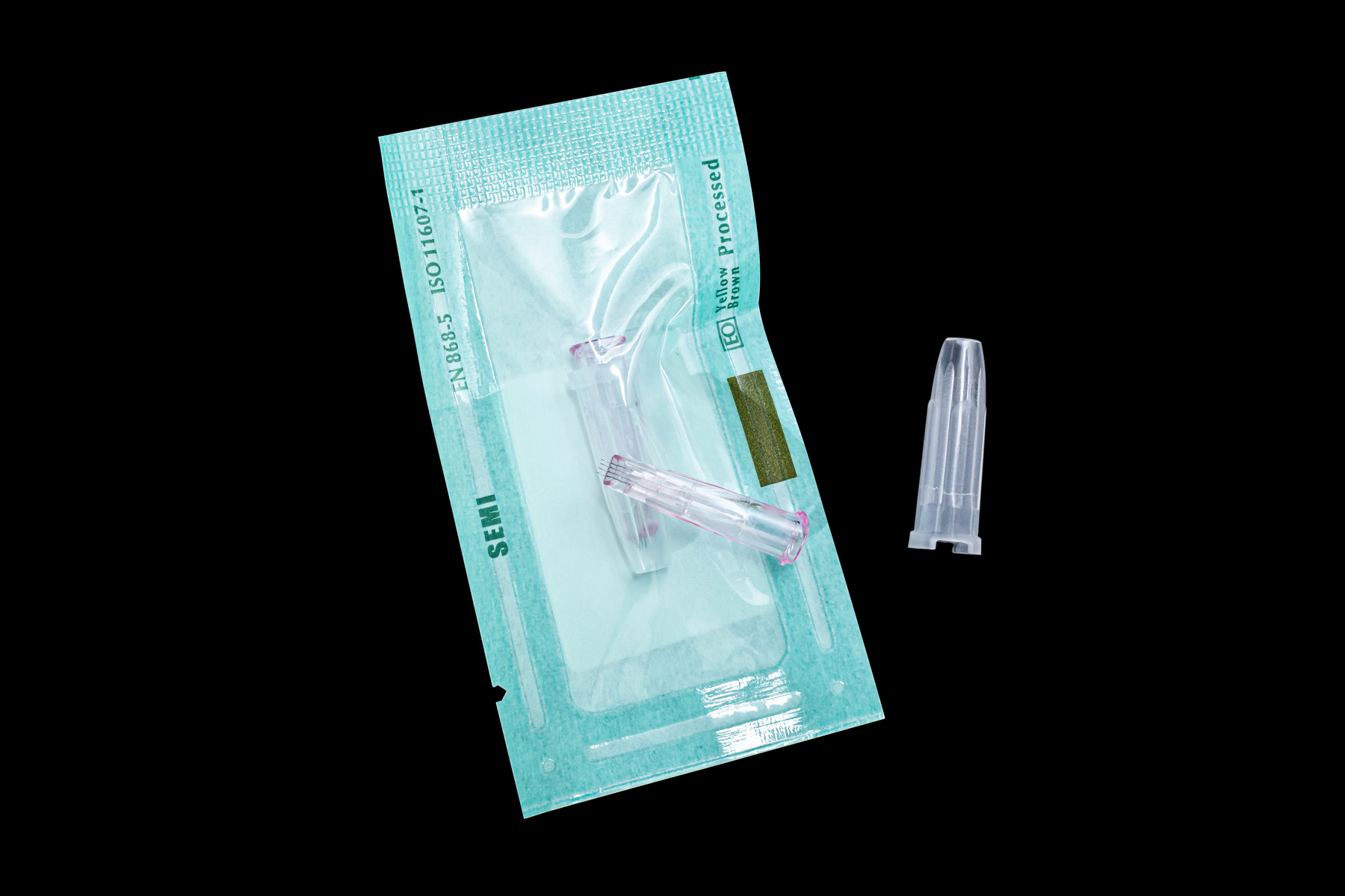 4 Pin Needles Nanosoft Microneedles 34G 0.6mm 0.8mm 1.0mm 1.2mm 1.5mm Fillmed Hand four Needles for Anti Aging Around Eyes and Neck Lines Skin Care Tool Parts