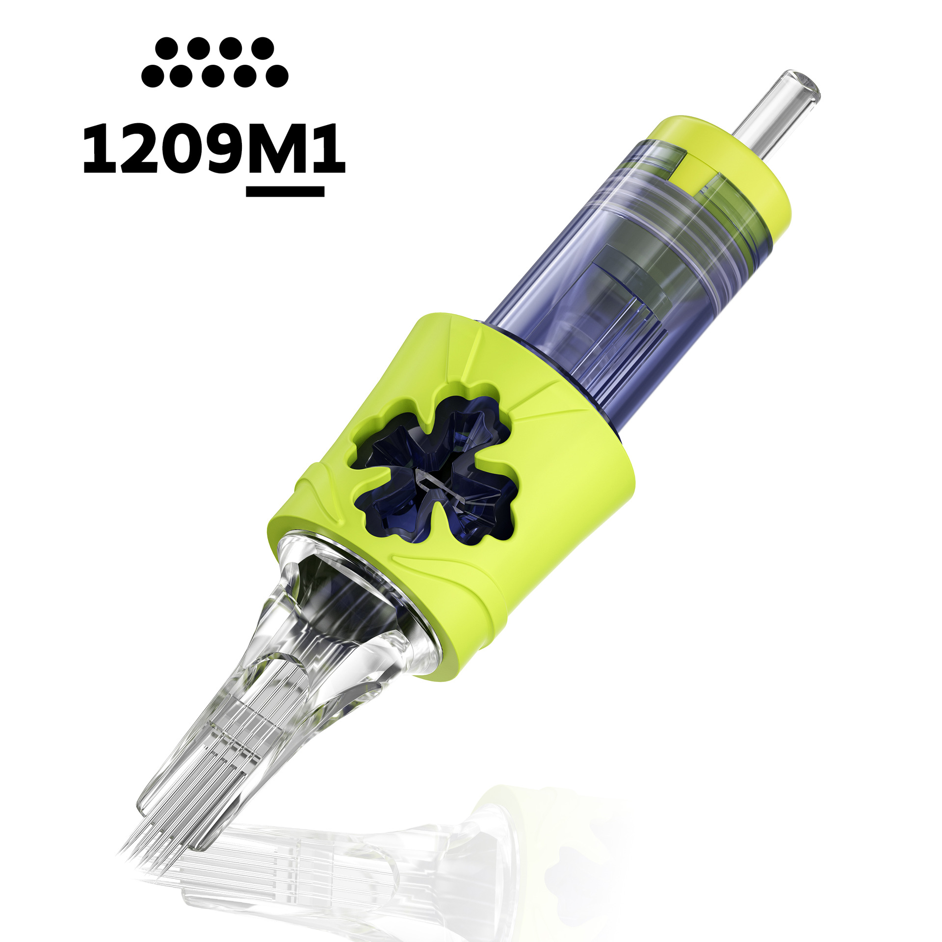 10PCS Mixed Size Steriled Transparent Tattoo Cartridge Needles Needles with Membrane Safety Cartridges for Tattoo Pen Disposable Tattoo Needle
