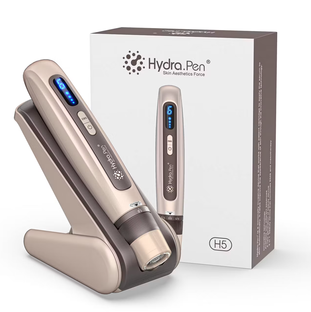 Dr. Pen Hydra Pen H5: 3-in-1 Microneedling Pen with EMS & Serum Infusion Gold