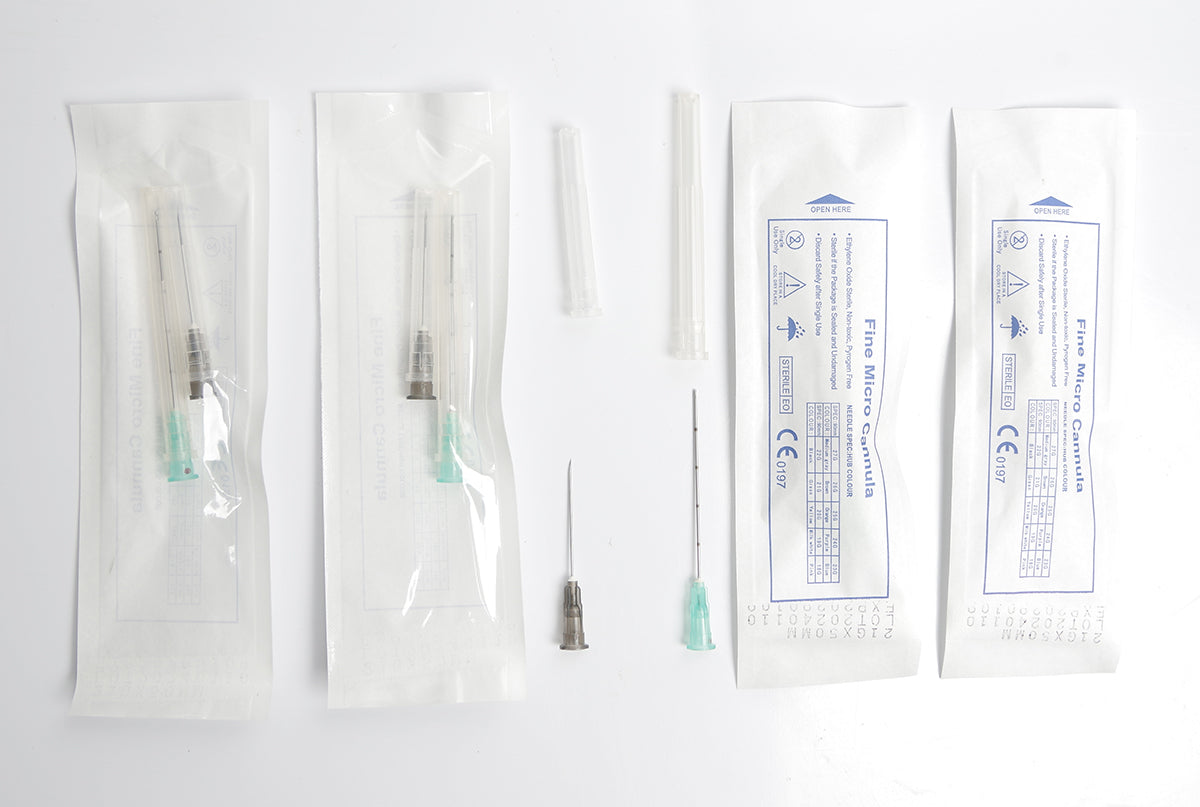 21G 50MM Cannula Needles 50pcs/box Disposable Blunt Tip Cannula Needle For Filler Injection