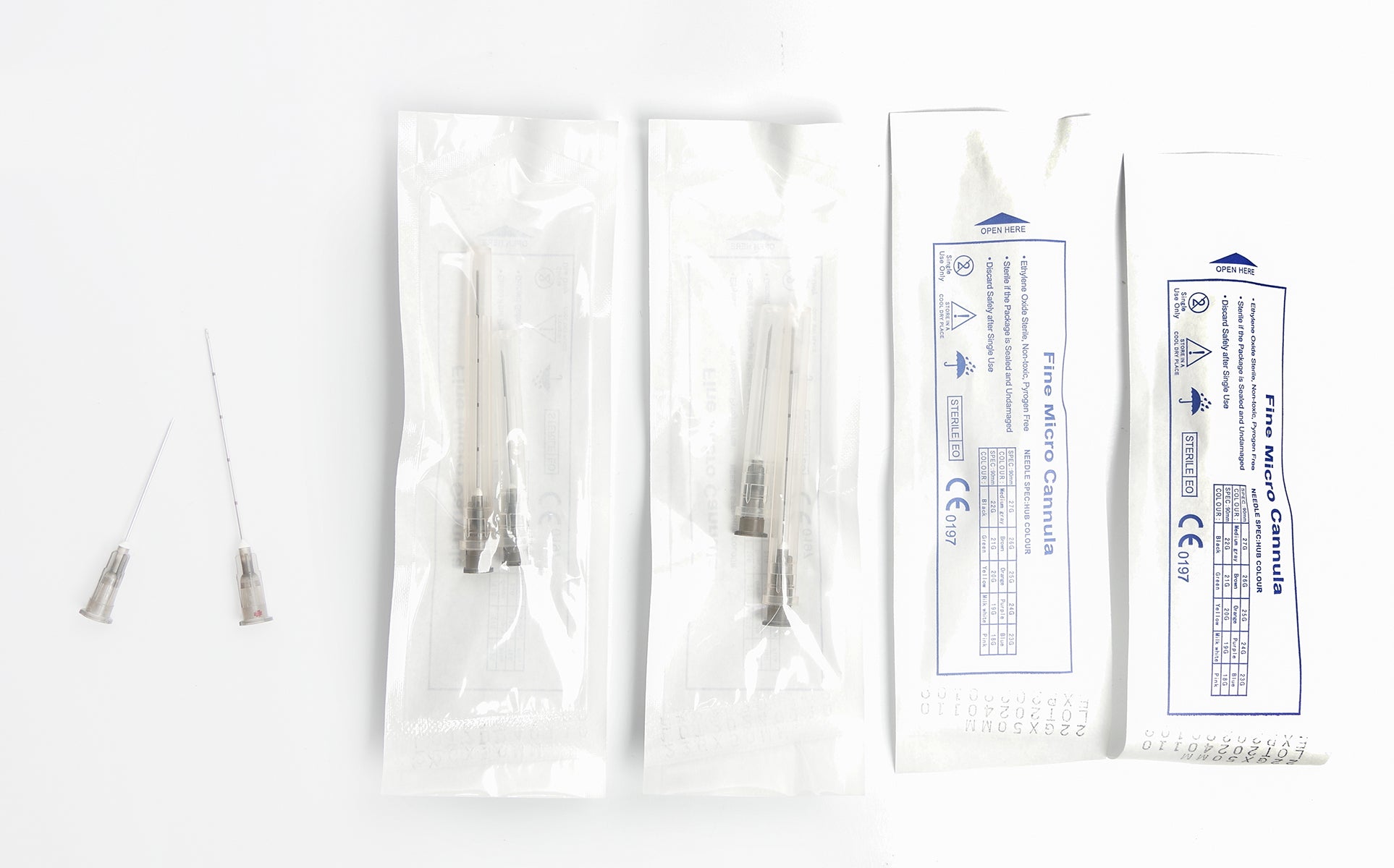 22G 50MM Cannula Needles 50pcs/box Disposable Blunt Tip Cannula Needle For Filler Injection