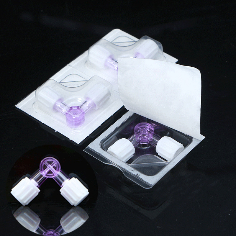 Two-way suction tube syringe flush adapter plug valve for Luer Lock Adapter 2-Way Stopcock Flexiable
