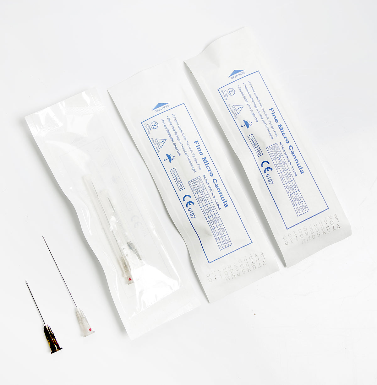 27G 50MM Cannula Needles 50pcs/box Disposable Blunt Tip Cannula Needle For Filler Injection