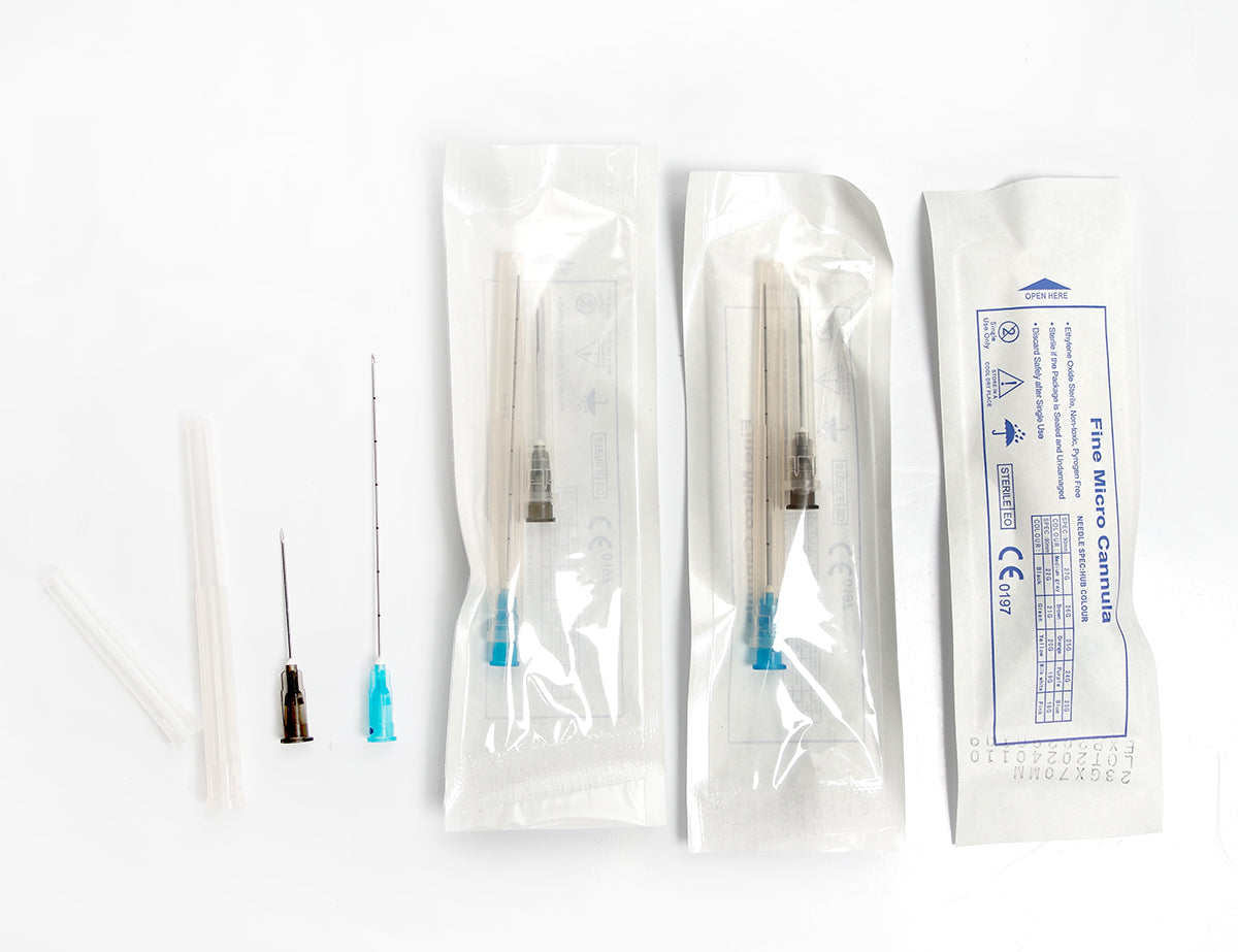 23G 70MM Cannula Needles 50pcs/box Disposable Blunt Tip Cannula Needle For Filler Injection