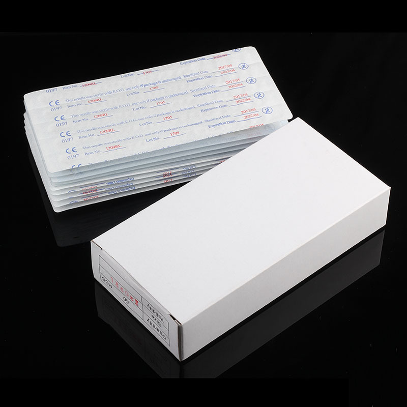Stainless Steel Disposable Tattoo Needle Sterilization Coloring Permanent Makeup RL RS M1 RM for Body Art