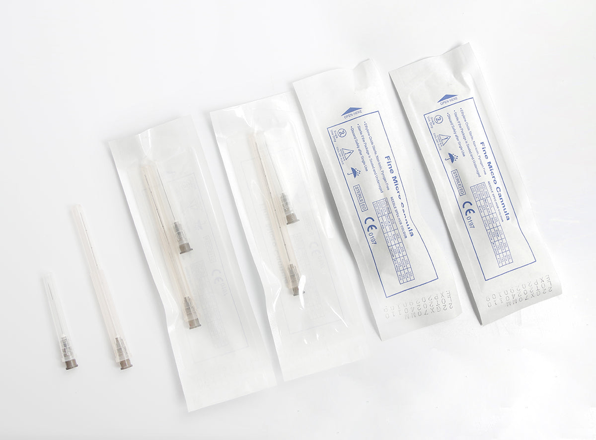 22G 70MM Cannula Needles 50pcs/box Disposable Blunt Tip Cannula Needle For Filler Injection