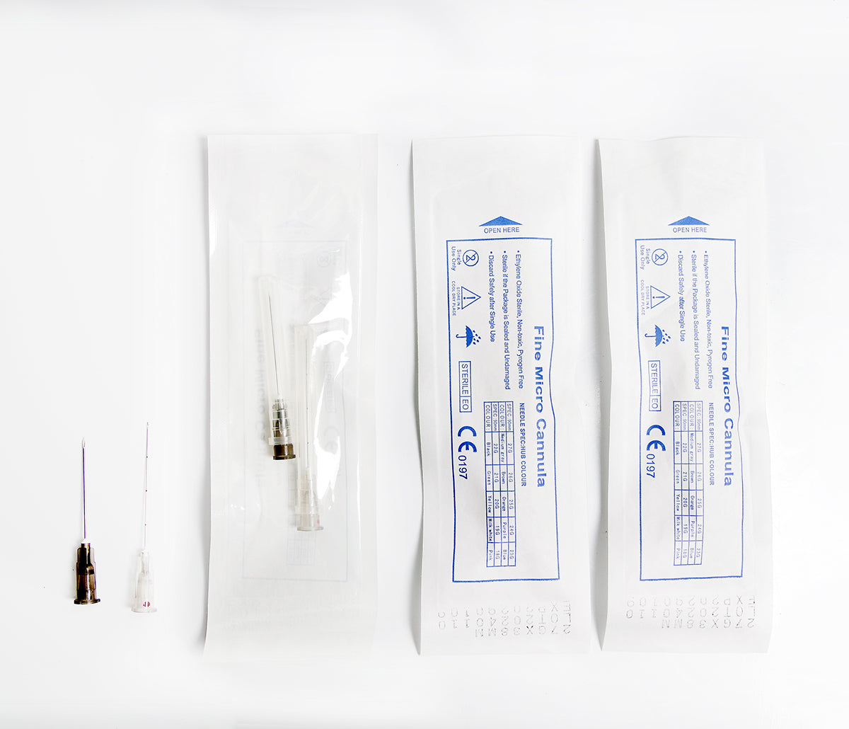 27G 38MM Cannula Needles 50pcs/box Disposable Blunt Tip Cannula Needle For Filler Injection