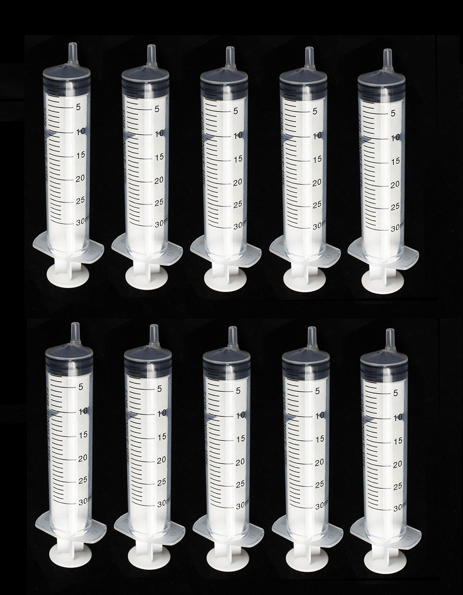 30ml/cc Sterile Syringes Plastic Disposable Injector Syringe Luer Lock Syringes Individually Packaged