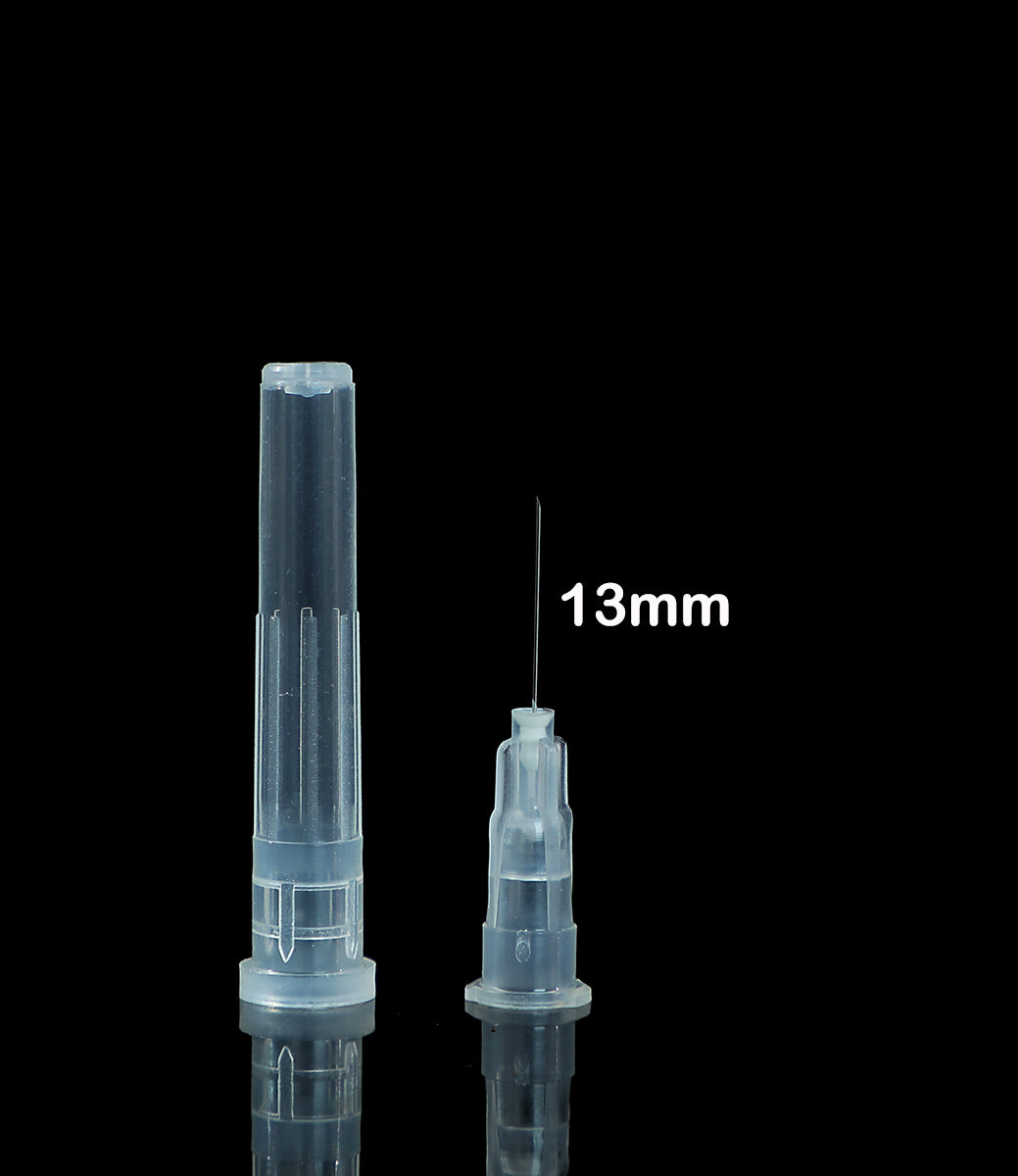 31G 13MM Sterile Needles 100pcs Ultra-fine and Painless Injection Needle for Mesotherapy Individually Wrapped