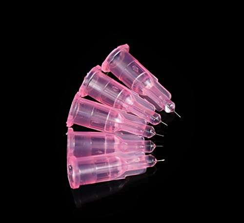 34G 4MM 1.5MM 2.5MM 6MM 8MM 13MM Needles 100PCS Thinner and Painless Injection Needles Sharp Pointed Needles Disposable Needle for Mesotherapy
