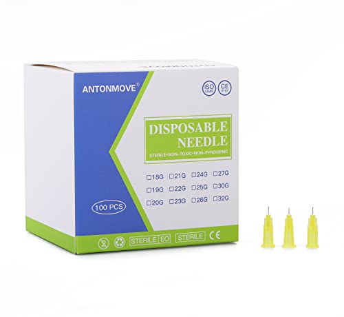 30G 4MM 13MM 25MM 6MM 8MM Sterile Needles 100pcs Injection Needle for Dermal Filler/ Lipodissolve/Mesotherapy/Facial slimming/Collagen/anesthetic Individually Wrapped