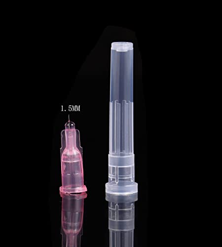 34G 4MM 1.5MM 2.5MM 6MM 8MM 13MM Needles 100PCS Thinner and Painless Injection Needles Sharp Pointed Needles Disposable Needle for Mesotherapy