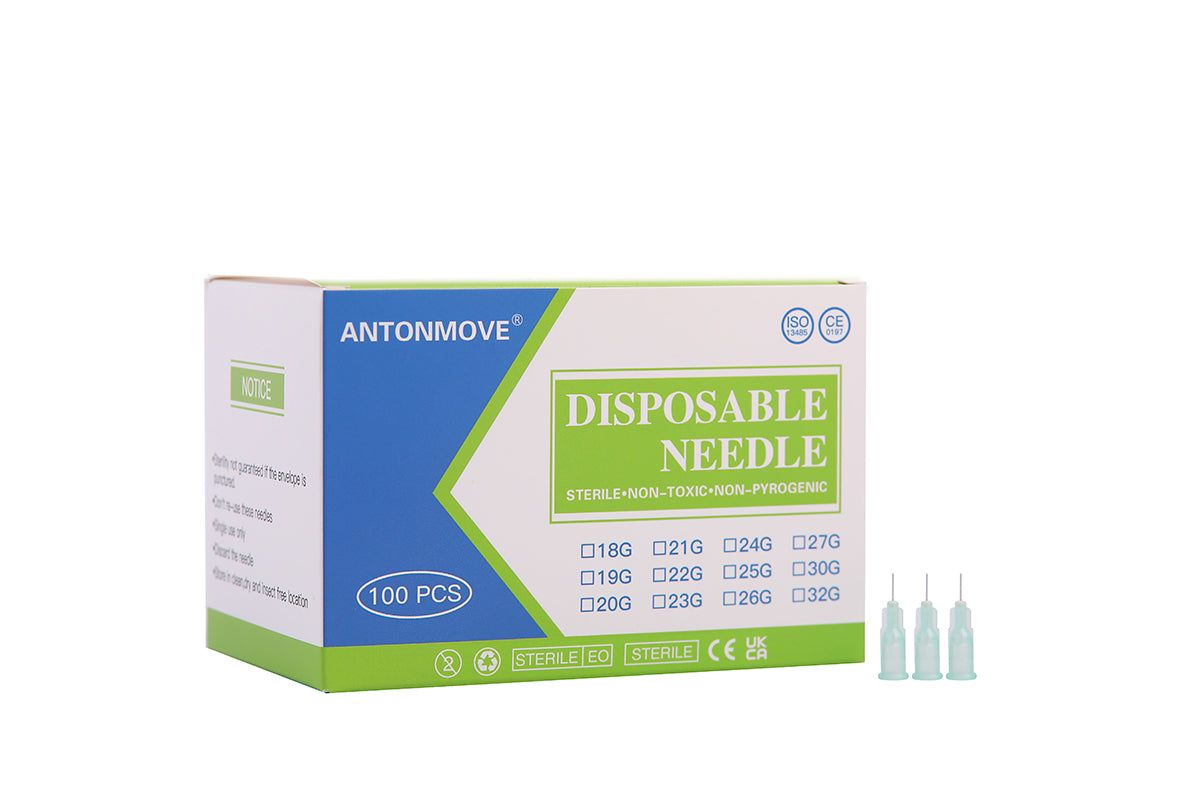 33G 4MM Needles Thinner and Painless Injection Needles Sharp Pointed Needles Disposable Needle for Mesotherapy/Wrinkle removal/lipodissolve/Sculptra Individually Wrapped