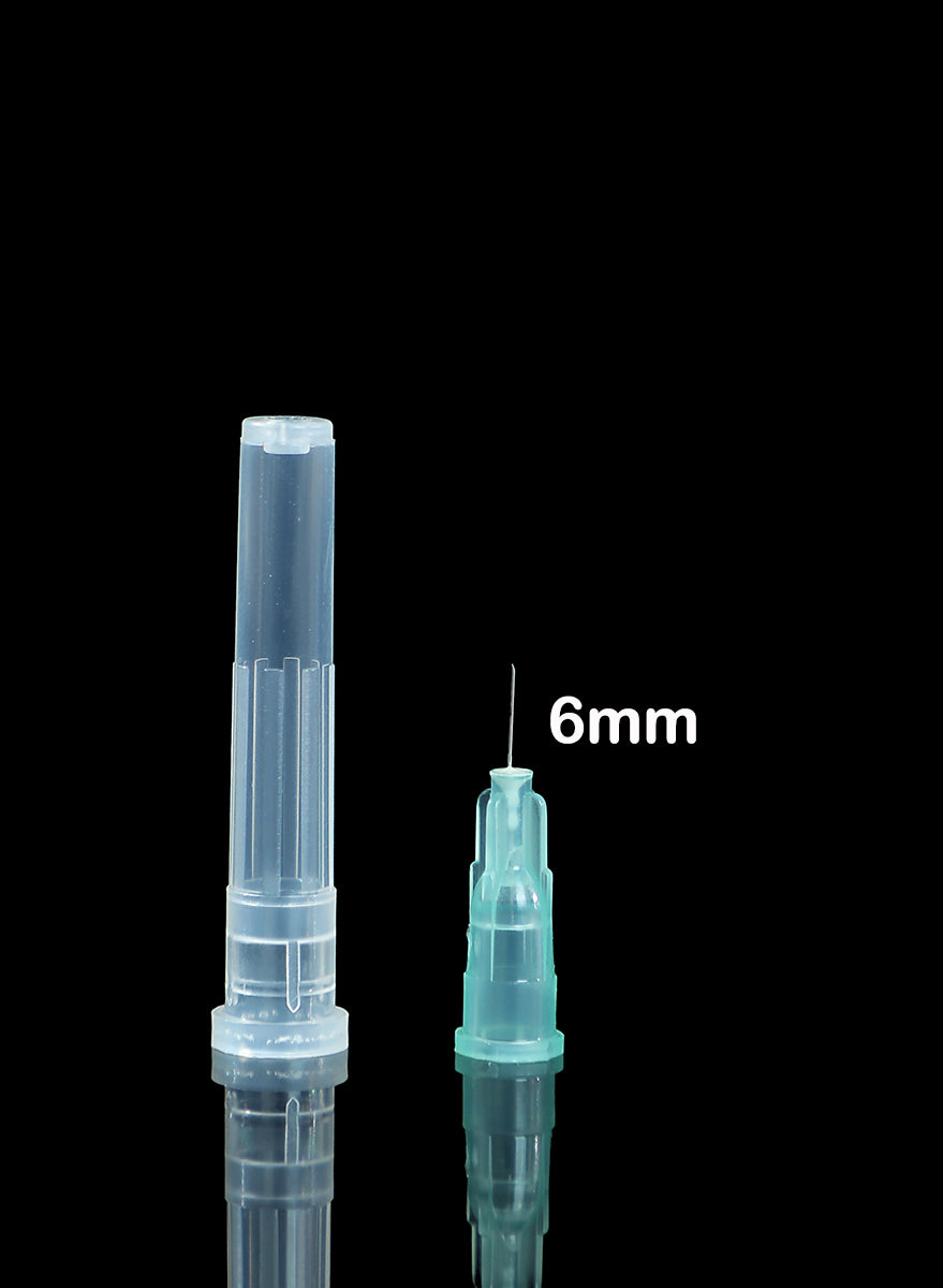 1ml Luer Lock Syringes Sterile + 33G 6MM Thinner and Painless Injection Needles Sharp Pointed Needles Disposable Needle for Mesotherapy