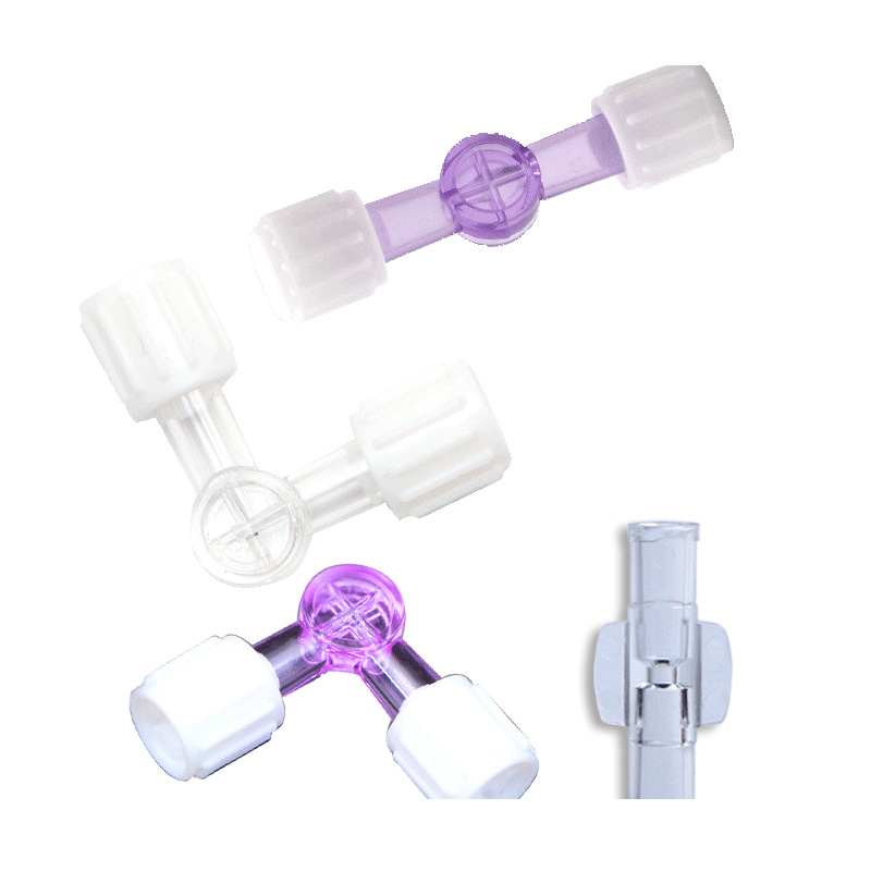 Two-way suction tube syringe flush adapter plug valve for Luer Lock Adapter 2-Way Stopcock Flexiable