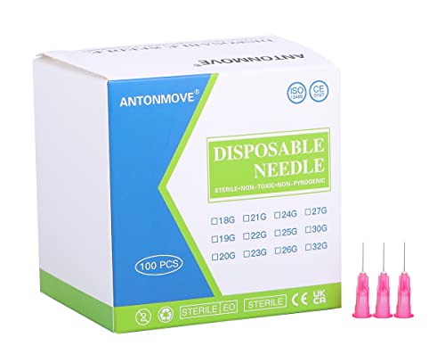 ANTONMOVE 29G 13MM 100pcs Sterile Needles  Injection Needles Disposable Needle for Dermal Filler/ Lipodissolve/Mesotherapy/Facial slimming