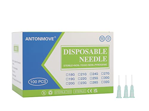 33G Needles 4MM 6MM 8MM 13MM 100PCS Thinner and Painless Injection Needles Sharp Pointed Needles Disposable Needle for Mesotherapy/Wrinkle removal/lipodissolve/Sculptra Individually Wrapped