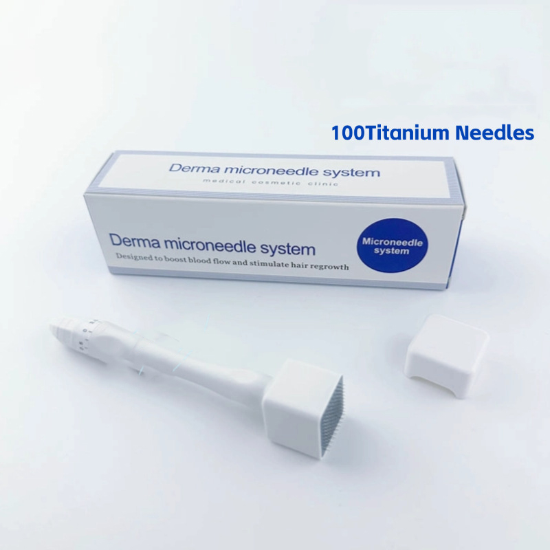 140A Needles Rodillo Stamp Adjustable Titanium Needle Length Rodillo Microagujas For Hair Loss Regrowth Scalp Tattoo T
