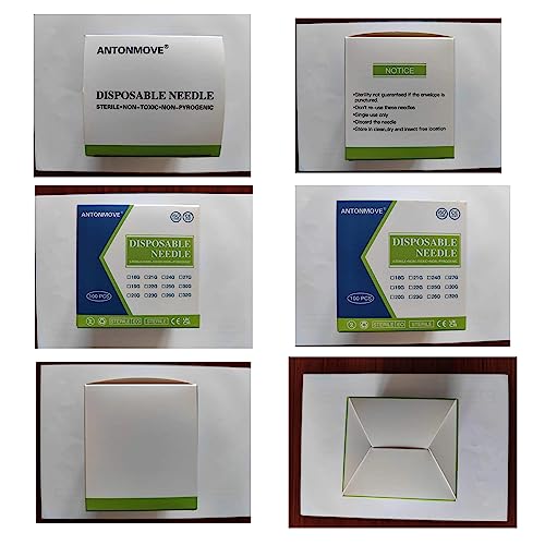 ANTONMOVE 29G 13MM 100pcs Sterile Needles  Injection Needles Disposable Needle for Dermal Filler/ Lipodissolve/Mesotherapy/Facial slimming