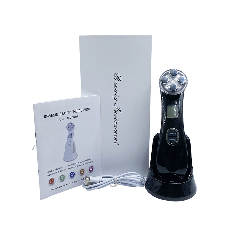 5 Colors RF Radio Frequency Facial LED Photon Beauty Device Face Wrinkle Removal Lifting Tighten Skin Care Machine