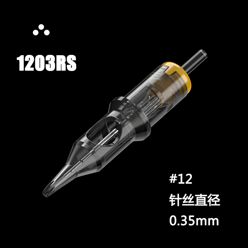 Disposable Sterilized Tattoo Cartridge Needle Permanent Makeup Pen Machine Flat Tip Eyebrows Lips 20 Pieces