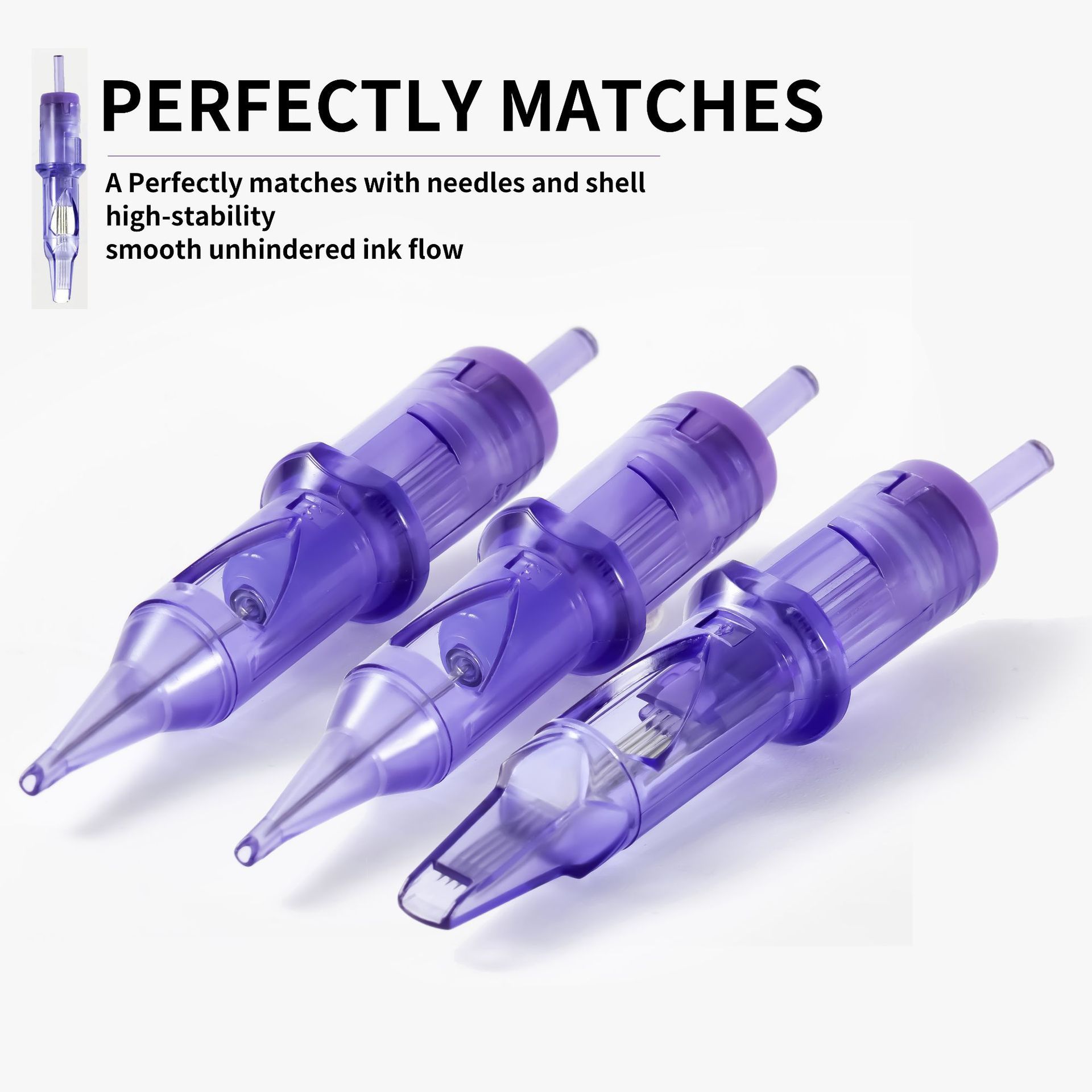 20pcs Disposable Tattoo Cartridge Needles RL RS RM M1 Series Tattoo Machine for Eyebrow Eyeliner Permanent Makeup