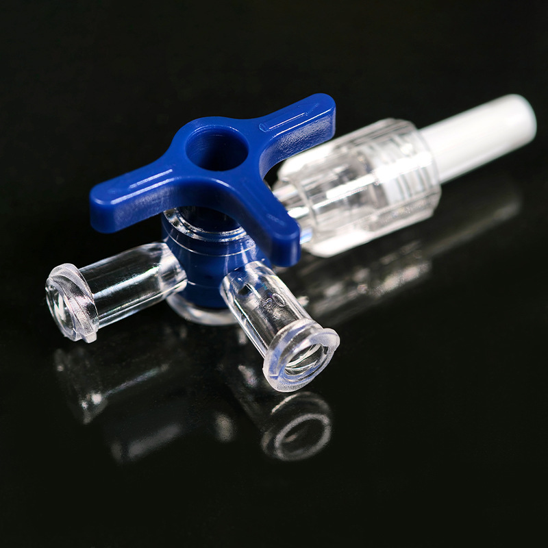 Disposable Three Way Stop Cock for Clinical Hospital Luer Lock Adapter 3 Way Stopcock Flexiable T-Connector Extension Tube