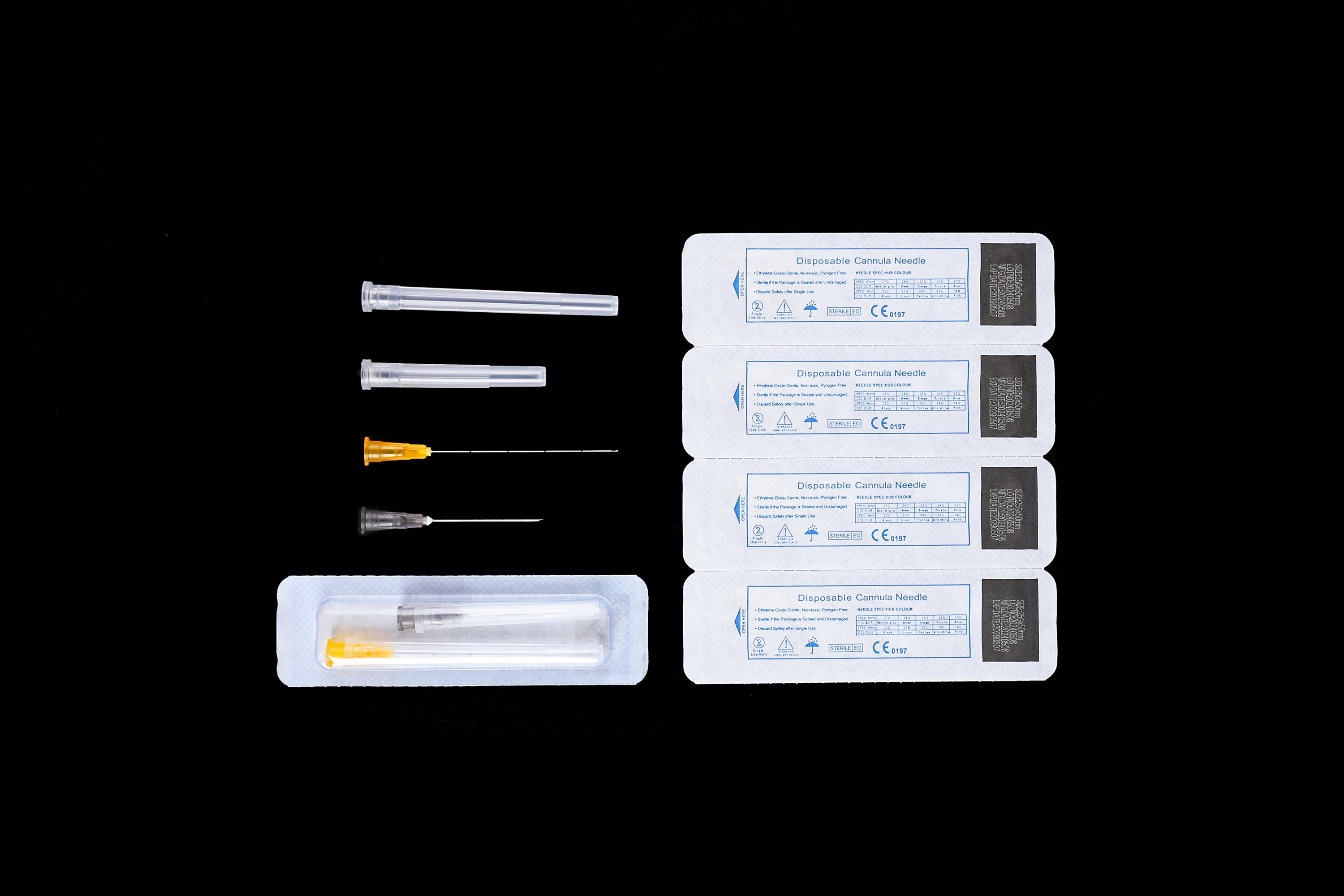 50packs/box high quality Injectable blunt tip needle 25g38mm 25g50mm 25g70mm for filler blunt tip micro cannula Tool Parts