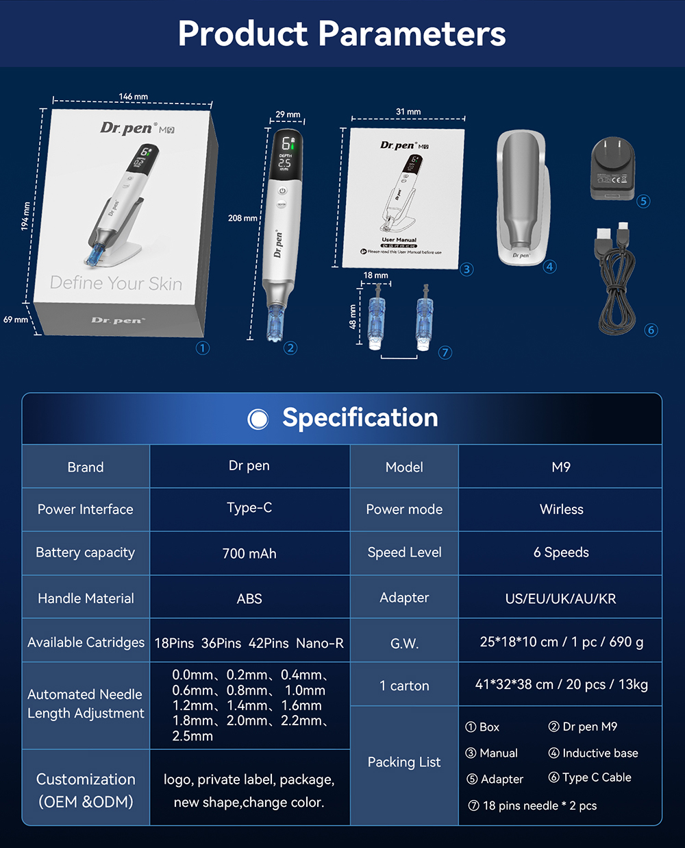 Dr.pen M9 Microneedling Pen 2.0