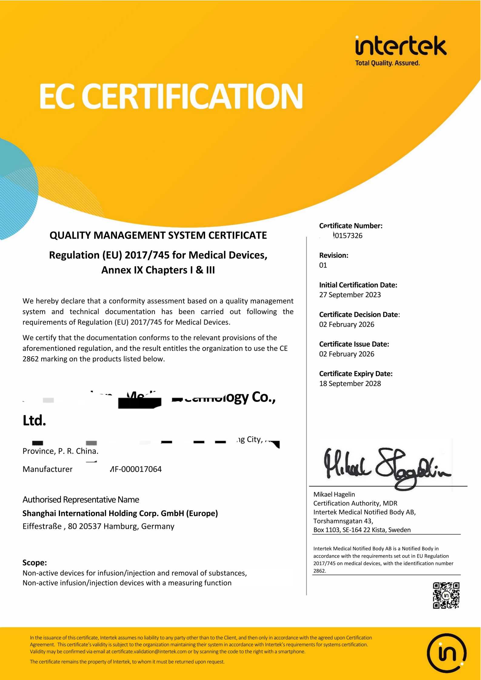 CE Mark Product Compliance