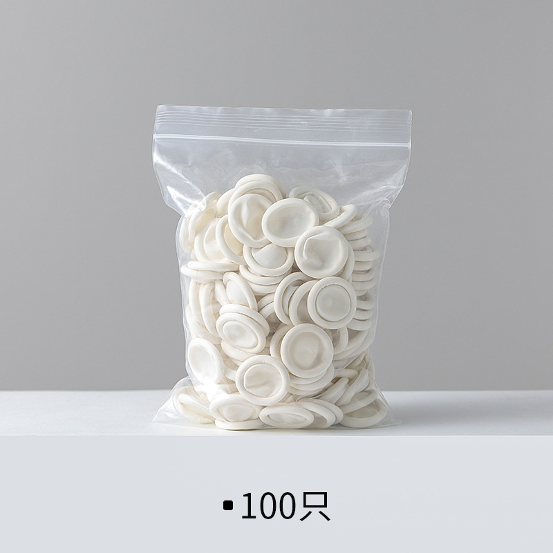  Disposable Finger Cover Natural Rubber Gloves Non-slip Latex Finger Cradles Protective Gloves Non-toxic Nail Tool