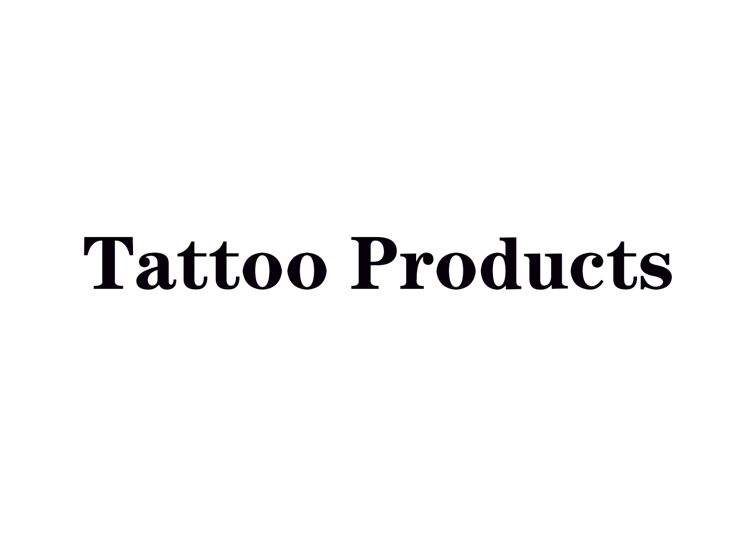 Tattoo Products