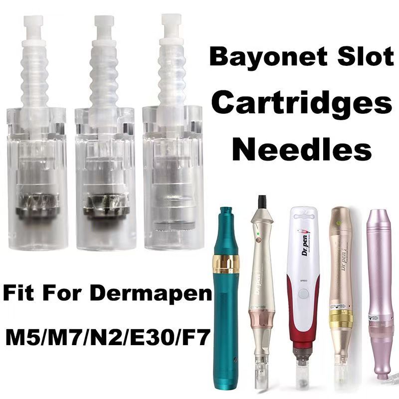 Bayonet Slot Replacement Microneedle Cartridges for M5, M7, N2, E30 
