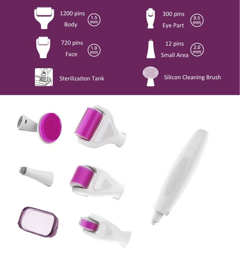 6-in-1 Interchangeable Derma Roller Skincare System
