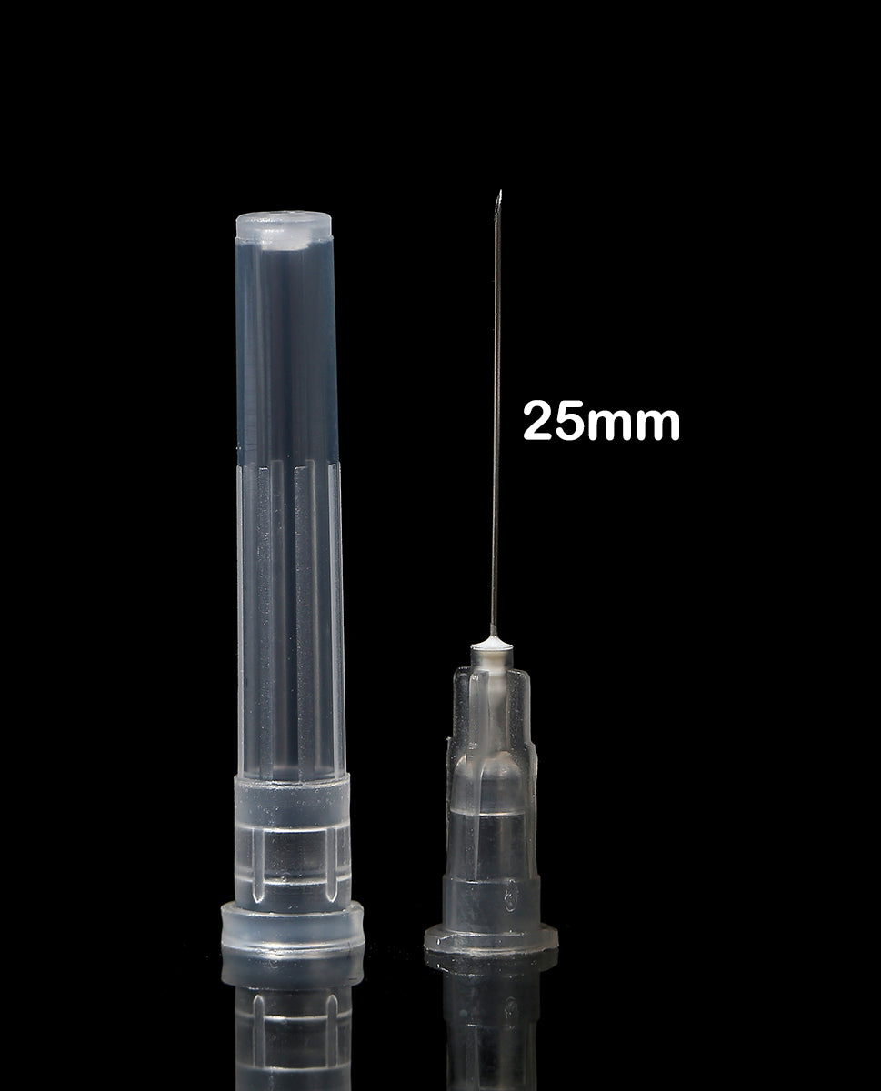 27G 25MM 100pcs Sterile Needles Sterile Needle Stainless Steel Injection Needle Individually Wrapped