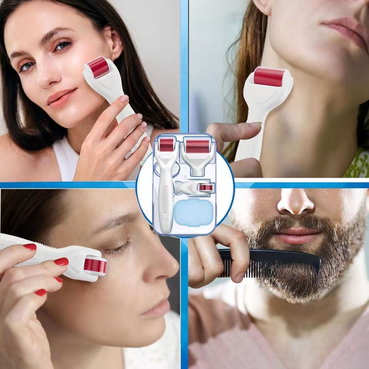 4-in-1 Interchangeable Derma Roller Skincare Kit