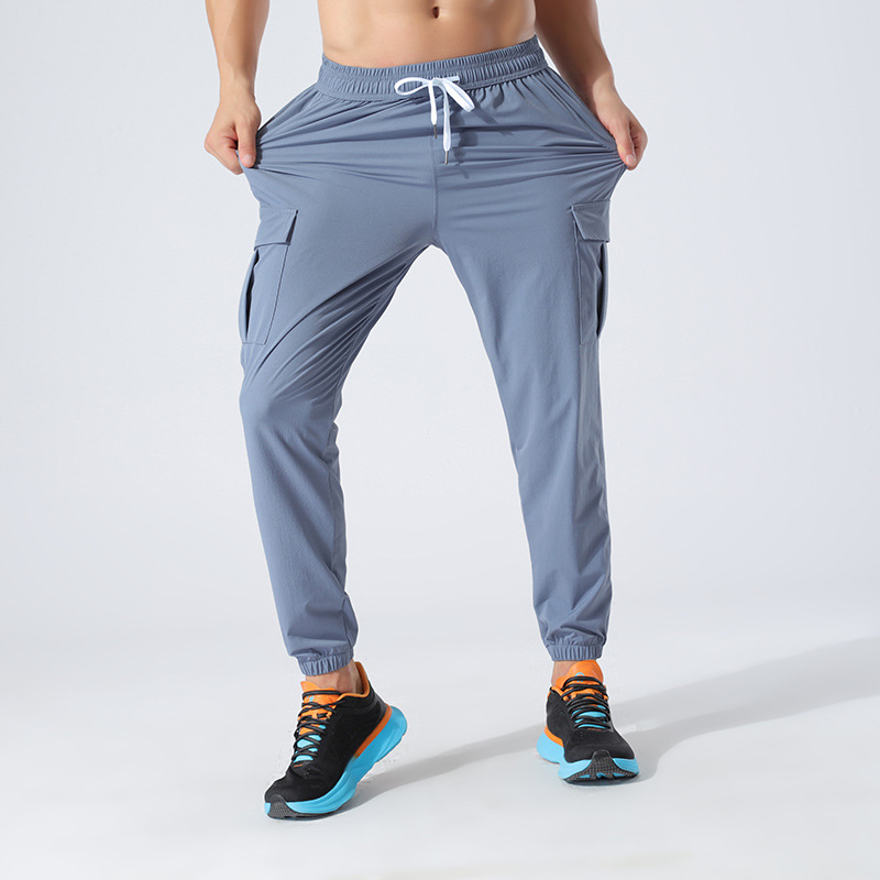 Men's Loose-Fit Stretch Woven Athletic Pants, Ideal for Fitness and Casual Wear
