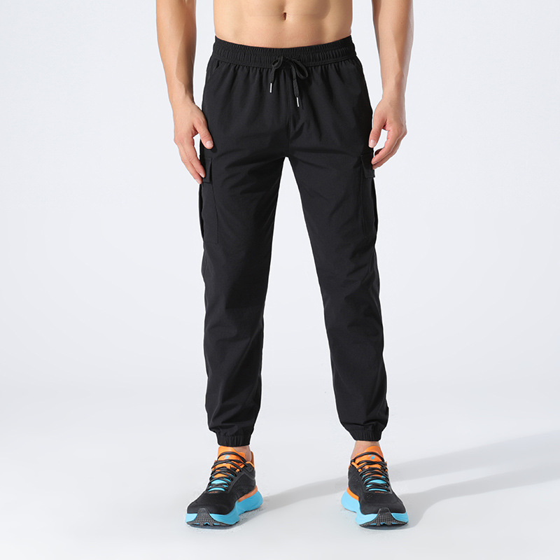 Men's Loose-Fit Stretch Woven Athletic Pants, Ideal for Fitness and Ca