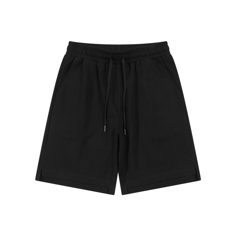 Men's Curved Cotton Split Hem 5-Inch Athletic Shorts